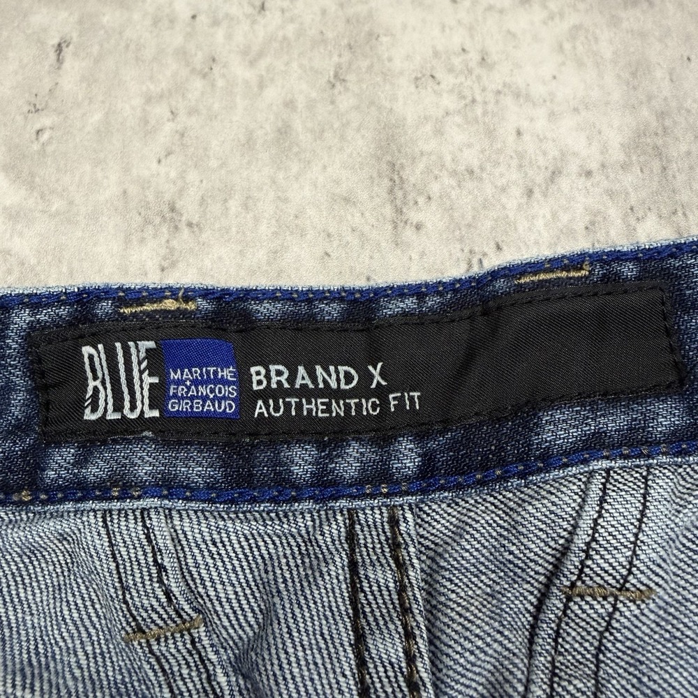 Vintage Marithe Francois Girbaud Mens Jeans 38x30 Blue Denim Baggy 90s Y2K - Picture 3 of 11